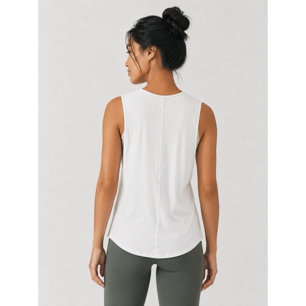Lululemon Orange Theory Flow Y 2-in-1 Yoga Tank. White Opal. Sz 14. NWT - Picture 2 of 13